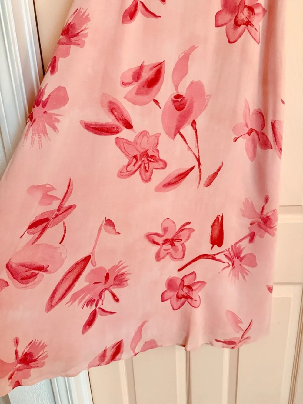 Pink floral maxi skirt - Picture 2 of 5